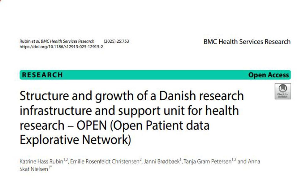 Videnskabelig artikel om OPEN